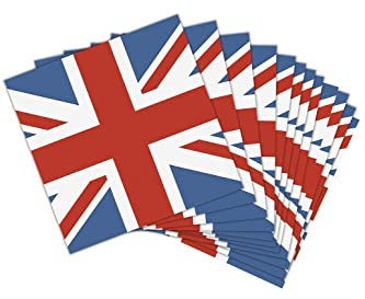 Smiffys Union Jack Paper Napkins – 16 Pack Red White Blue UK British Flag Tableware – VE Day 80th Anniversary Decorations for Victory in Europe Party, Spring Wedding, Patriotic English Celebration