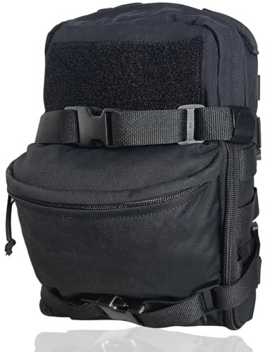 TWINFALCONS Taktische Trinkrucksack, Molle Rucksack 500D Nylon Trinkrucksack Tasche für 2L Trinkblase für Paintball Airsoft Wandern Reiten