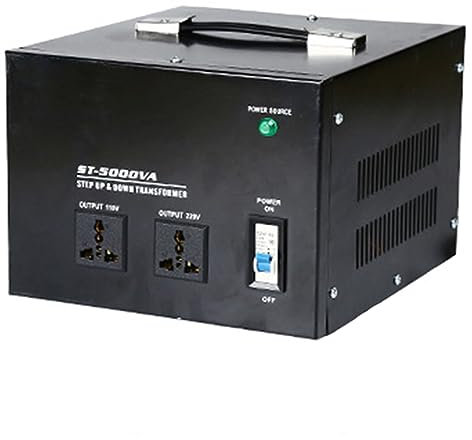 Voltage Converter Transformer Trasformatore di Potenza del Convertitore Passo Verso l'Alto da 110 V a 220 V, Scendere da 220 V a 110 V con Protezione da Interruzione del Circuito,5000VA