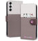 Ailisi Cover Per Samsung Galaxy A54 5G, Cartone Animato Gatti Cute Cats Custodia Protettiva Caso Libro Flip Cover Magnetica in Pelle PU con Portafoglio, Funzione Stand -Bianco/Marrone Chiaro