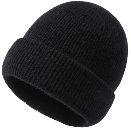 ZMNKH Unisex Beanie Hut Strickmütze Wintermütze 100% Kaschmir Mütze für Männer Frauen Klassische Mützen