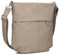 Zwei Damen Handtasche Mademoiselle.M M90 Umhängetasche 6 Liter klassische Crossbody Bag, weiches Kunstleder, Schulter-Tasche inklusive zweitem kurzen Gurt (nubuk-cappuccino)