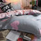 AShanlan 2er Set Kissenbezug Herz 40x80 Grau mit Rosa Herzen Kopfkissenbezug 40 x 80 Rosa Grau Kissen Bezug 40x80cm Herzmotiv Dekorative Kissenhülle Mikrofaser Polsterbezug Pillow Case Pillow Cover