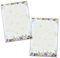 2 Briefblöcke Motiv Natur Veilchen Blumen pastell Briefpapier für Jungen Mädchen Kinder und Erwachsene Geschenk (2 Blöcke A4 mit je 25 Blätter)