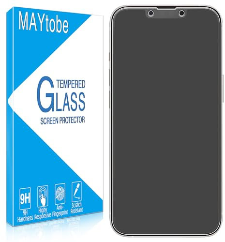 MAYtobe 2 Unidades Protector de Pantalla Mate para iPhone 14, iPhone 13, 13 Pro, Cristal Vidrio Templado Mate, Antirreflejos, Antihuellas, Antiarañazos, Dureza 9H