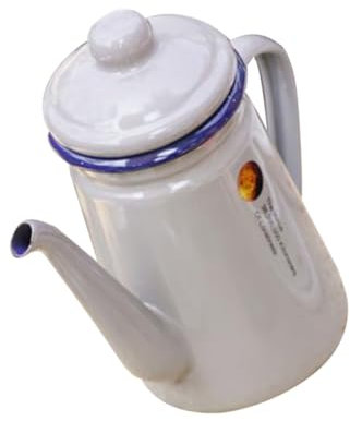 COLLBATH Elegante Kaffeemaschine Emaille Camping Topf Robust Nicht-basis Verwenden