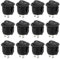 Lot de 12 interrupteurs à bascule 12 V 12 V/10 A - Interrupteur à bascule 12 V - Interrupteur à bascule 2 pôles - Interrupteur marche/arrêt - 12 V - Pour commutateur, modélisme, voiture, bateau,