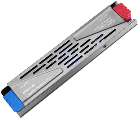 KSIBNW Netzteil 24V 400W LED Trafo 230V auf 24V Transformator, 24V LED Treiber Schaltnetzteil Adapte Extra Dünn Netzteil für LED-Streifen Lampen Strahler Lichtbänder, AC 230V to DC 24V 16,7A 400W