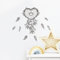 astylishome Wandtattoo Flur Feder XXL Wandsticker Schmetterling Wandaufkleber Kinderzimmer Babyzimmer Wohnzimmer Schlafzimmer Fenster Wanddeko Dekoration 0112