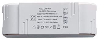 HAPRSLIKG Faretto LED con dimmerazione 0/1-10V e Alimentatore Intelligente for Downlight con Driver Colore(0-10V 9-40V 500MA)
