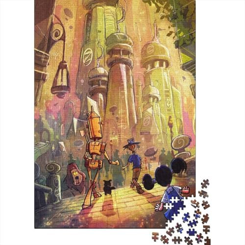 Puzzle 1000 Teile Straßen von Oz Puzzle für Jungen und Mädchen, Lernspiel, Spielzeug, Familiendekoration, 1000 Teile (75 x 50 cm)