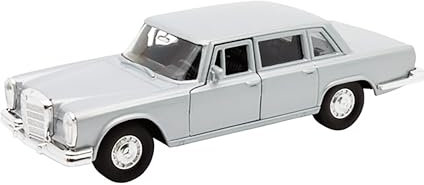 Mercedes-Benz 600 1963 Modellauto aus Metall Modell Auto mit Rückzugmotor Spielzeugauto Welly 4-Varianten 32 (Silber-Metallic)
