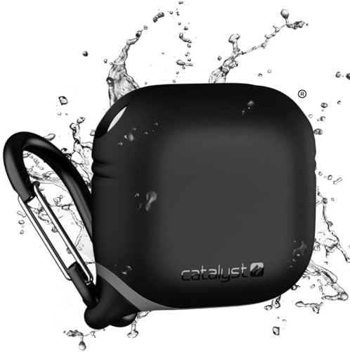 Catalyst Waterproof Case für AirPods (4. Generation) – Wasserdicht, Sturzsicher, Stoßfest, Kratzfest, Kompaktes Design, Induktives Laden, AirPods 4 – Schwarz