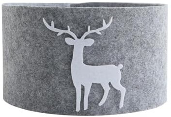 ACESOME Weihnachtsbaum Rock, Vliesstoff, Christbaumständer, Christmas Tree Fence, Korb für Weihnachtsbaum, Ø 60 cm-Ø 210cm (Ø 120 cm)