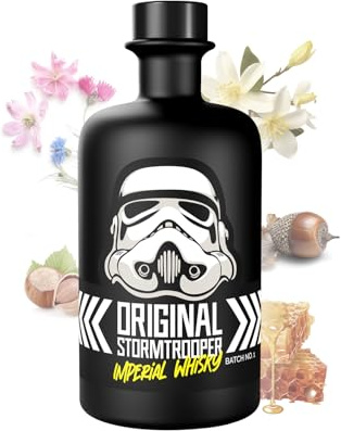 Original Stormtrooper Imperial Whisky, Limitierte Edition, Batch No. 1, Schwarze Flasche, Sammlerstück
