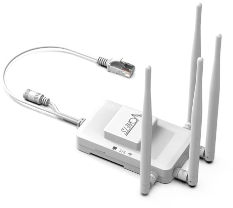 Vonets Adattatore da WiFi a Ethernet da 1800 Mbps, ponte wireless da 5,8 GHz, compatibile con 2 porte Gigabit PoE, ponte WiFi per streaming 4K, giochi, Smart TV, uso domestico e aziendale multi-mode