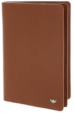 Golden Head Leder Ausweisetui Polo RFID Protect Brieftasche mit RV 4041 Cognac braun