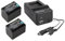 3in1 Set per il Sony FDR-AX53 / AX53 Ultra HD Camcorder - 2 Premium cellulari Sony NP-FV70 (1600 mAh) + 4 in1 caricatore (u.a. con USB/Micro USB e Caricabatteria da auto/Auto)
