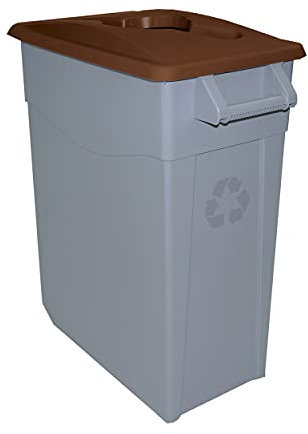 Denox DEN006 Contenedor Zeus 65 litros Abierto, Marrón, 585x290x670 mm