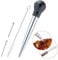 Turkey baster, Turkey Meat Injector and Cleaning Brush for BBQ and Roast, Gift for Thanksgiving Christmas, Black