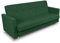 SuedineSchlafsofa Bettsofa Dave - Sofa mit Schlaffunktion und Bettkasten, Bett, Farbauswahl, Schlafcouch, Couch vom Hersteller, klick-Klack (Grün (Suedine 76))