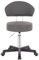 1stuff® Profi Rollhocker XL mit Rückenlehne - große Sitzfläche - Sitzhöhe verstellbar bis ca. 70 cm - Arbeitshocker Studiohocker Drehhocker Küchenhocker Kosmetikhocker Bürostuhl - dunkelgrau