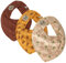 Pippi Unisex Baby Bandana Bib (3er Pack) Dreieck L tzchen, Tortoise Shell, Einheitsgröße EU