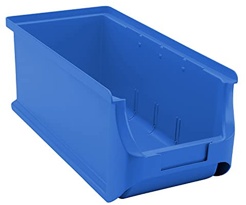 Allit 456290 ProfiPlus Box 3L, blau Stapelsichtbox, PP TÜV/GS, V: 4,1 L,Lagersichtbox, Sichtbox, Lagerbox, stapelbar