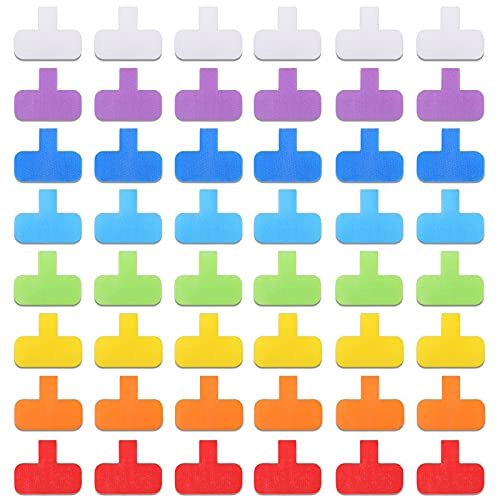 Outus 50 Pcs Cable Labels Multi Color with Writable Surface, Classic Style