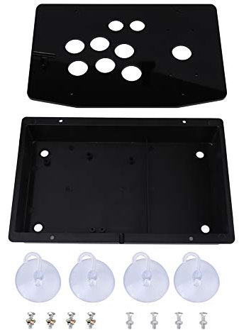 Acrylplatte und Gehäuse Arcade Leere Box DIY Set Kits Ersatz Arcade Game Machine Cabinet Controller mit Schrauben und Saugern Schwarz