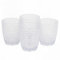 Cambridge CM07654EU7 Fete 4-teilige Trinkgläser, Becher, 340 ml, BPA-freie Plastikbecher mit klar Diamanteffekt für Speisen im Freien und Picknicks/Garten, für Kinder, Ferienhäuser, Camping, Partys