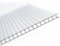 AtHaus® Polycarbonat Hohlkammerstegplatten - 200 Maße zur Auswahl | 1250 x 585-4mm Stärke | UV-beständigen (Transparent)|stoßsicheren Doppelstegplatte Gewächshausplatte Stegplatten