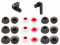 9 Pairs Ear Tips Compatible with Anker Soundcore Life A1 A2 P2 P2i P3 P3i, Replacement S/M/L 3 Size Fit in Case Silicone Gel Cover Skin for Sound core Soundcore Life Dot 2 - Gray White