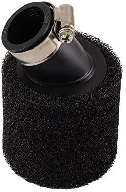 WOOSTAR 28mm Schaum Luftfilter Gebogenes Halsrohr Ersatz für PY50 PW50 Peewee 50ccm Quad Dirt Pitbike ATV Buggy Schwarz