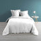 douceur d'intérieur, Housse de Couette (240 x 220 cm) Percaline Blanc, Percale de Coton