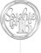 Personalised Round Happy Birthday Acrylic Cake Topper by KreateSquare | Custom Colour Any Name & Any Age Acrylic Cake Decoration for 1st 10th 16th 18th 20th 21st 30th 40th (Silver)