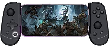 leadjoy M1B Móvil Mando de Juego para iPhone,Admite el Emulador Egg-3DS - PS Remote Play, Xbox Cloud, Steam Link, GeForce Now, MFi Apple Arcade Games - Disparador de Efecto Hall y Baja Latencia