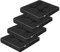 shivler Gartenstuhlauflage Gartenstuhl Auflage Sitzkissen Stuhlkissen Stuhl Sitzauflage Kissen (4 Stck., Schwarz)