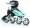 Nattork Inline-Skates für Jungen und Mädchen Männer Frauen, 4 Größen verstellbare Klingen Rollschuhe Anfänger für Erwachsene Jugend (Türkis, X-Large (EU 37-41/240-265))