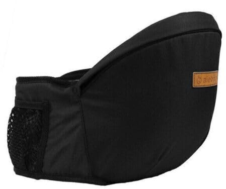 MoGuGo Baby Hüftsitz Babytrage Taille Hocker Carrier Kleinkind Sling Gürtel Träger Neu (Schwarz)