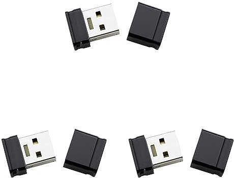 Intenso 3500450 Micro Line 4 GB USB-Stick USB 2 schwarz, 4GB - USB 2.0 (Packung mit 3)