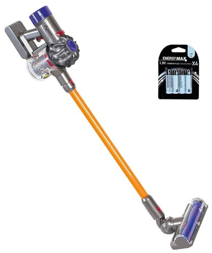 Casdon Aspirateur-Joue sans Fil interactif Dyson pour Les Enfants avec Piles