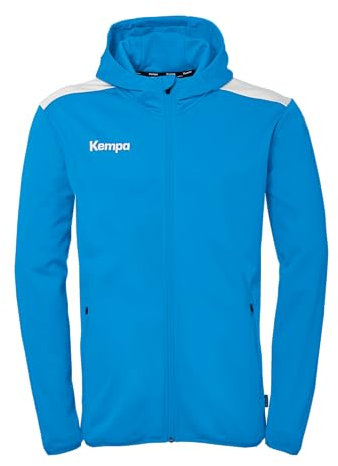 Kempa Herren Emotion 27 Kapuzenjacke Sport-Jacke, Kempablau/weiß, 164 EU