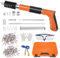 Pistolet à ongles manuel, 5 Engrenages Réglable Clou Beton Pistolet Cloueuse Rivet, pistolet à ongles manuel portable pour Fixation Murale au Plafond, pistolet à clous en acier