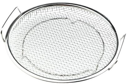 JISADER Ölfilternetz, Dampfkorb, Netz-Abtropfschale, Frittierkorb, Kühlgitter, Öltropffilterschale für Joghurt-Spaghetti, 22cm mit Griff