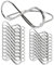 Tulov 20 Stück Tischkartenhalter Hochzeit, Metall, Unendlichkeit Symbol, Silber