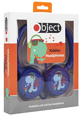 Object Kids Over-Ear Headphone Dinosaur, Safe for Children, Compatible with iPad/Tablet/Other Devices