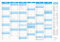RNKVERLAG 2911/25 - Tafelkalender 2025 im DIN A5 Format quer, 25 Kalender mit Ferienterminen und Wochenzähler aus 250 g/m² Karton