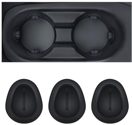 Adunsiaoto Cup Holder Inserts for Car Console, Silicone Water Cups Clip, Auto Drink Bottle Holder Water Cup Limiter, Universal Self-adhesive Bottle Stabilizer Limiter Auto Accessories(3 Pieces)