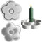 Silikonformen Gießformen Kerzenhalter,3D Silikonform Blume Silikonform Kerzenhalter,Silikonformen Herbst Gießformen Teelichthalter,Kerzengießformen für Beton DIY Halloween Thanksgiving Herbstdeko